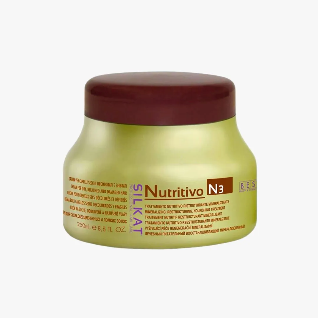 Крем-компрес для відновлення і живлення волосся BES SILKAT NUTRITIVO N3