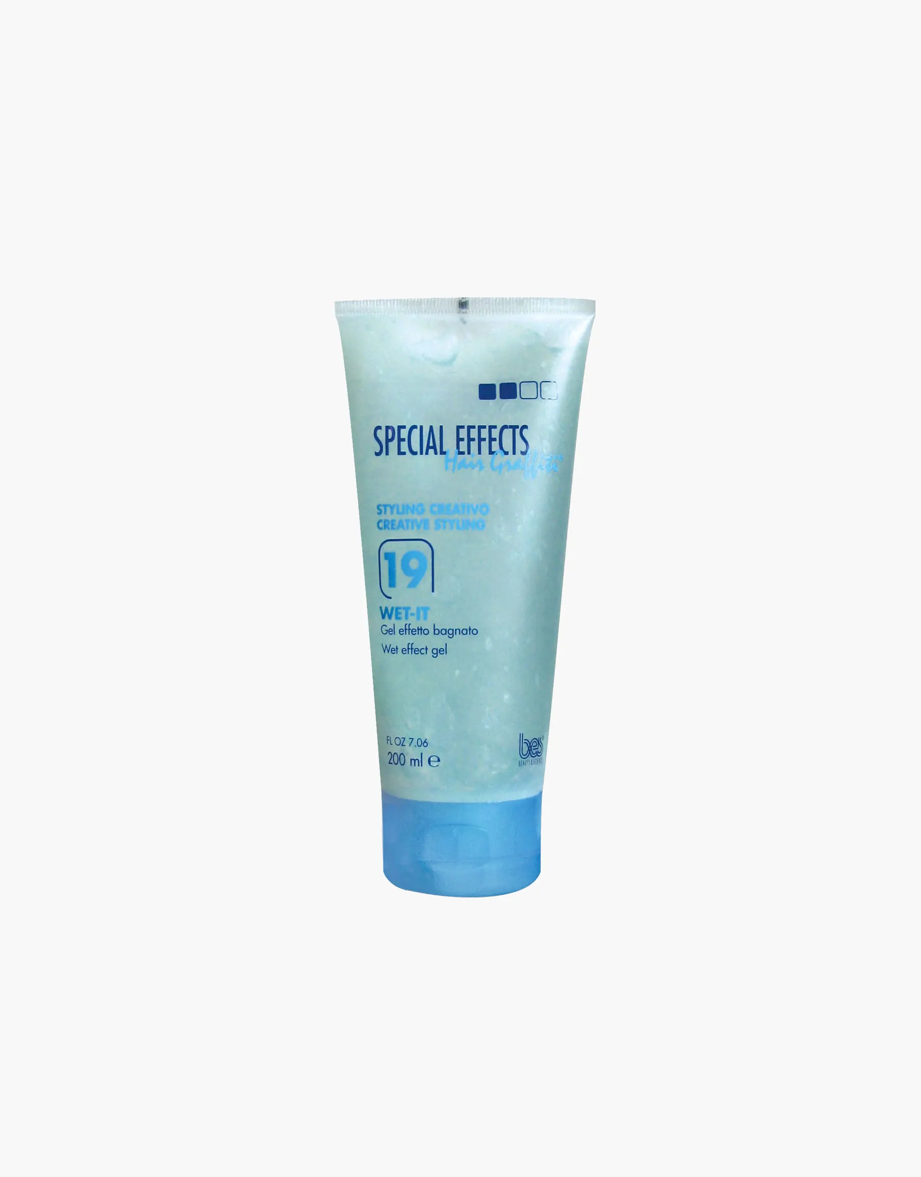 Гель з ефектом мокрого волосся середньої фіксації BES №19 Wet-it