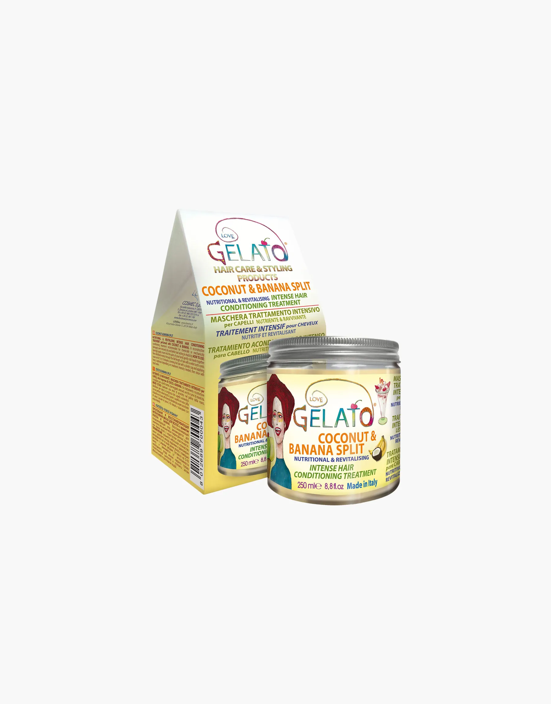 Поживна маска "Бананово-кокосовий коктейль" BES Gelato Coconut banana