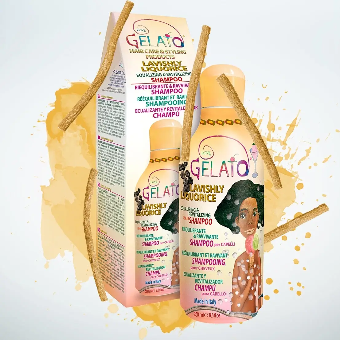 Шампунь для відновлення BES Gelato Lavishly Liquorice з ароматом "Лакриця"